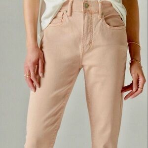 Lucky Brand Jeans Ava Leggings Skinny Fit Blush Pink SZ 2/26